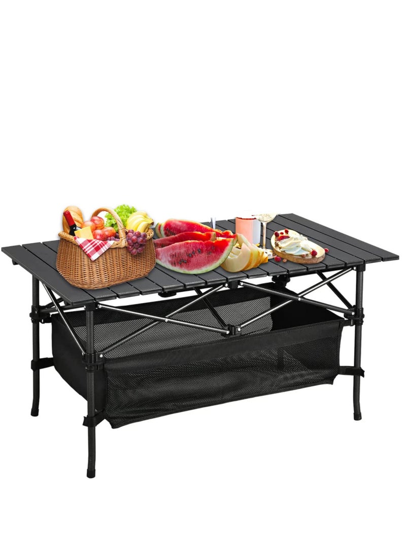 Height Adjustable Lightweight Titanium Steel Portable Folding Roll Up Grill Camp Table with Carrying Bag for Beach Camping Picnic Fishing BBQ - pzsku/Z0EB5B1CB646524839A3EZ/45/_/1677051730/3b2f160b-636d-4c27-a7df-e7b9aa544ed1