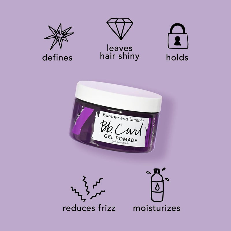 Bumble and bumble. Curl Hair Gel Pomade | For Shine + Definition | Anti Frizz | Coily, Curly, Wavy | With Jojaba, Avocado + Coconut Oil | Full Size, 3.4 Fl Oz - Image 5