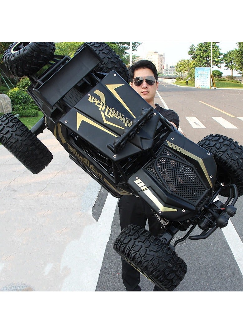 1:8 Scale 50cm Large - Sized Alloy 4WD Off - Road Climbing RC Car - Mountain Bigfoot Monster Truck Toy Model- Black  - Image 1