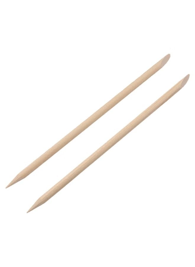 أوريتي مجموعة أدوات دفع بشرة الأظافر الخشبية من 100 قطعة باللون البيج - Image 5