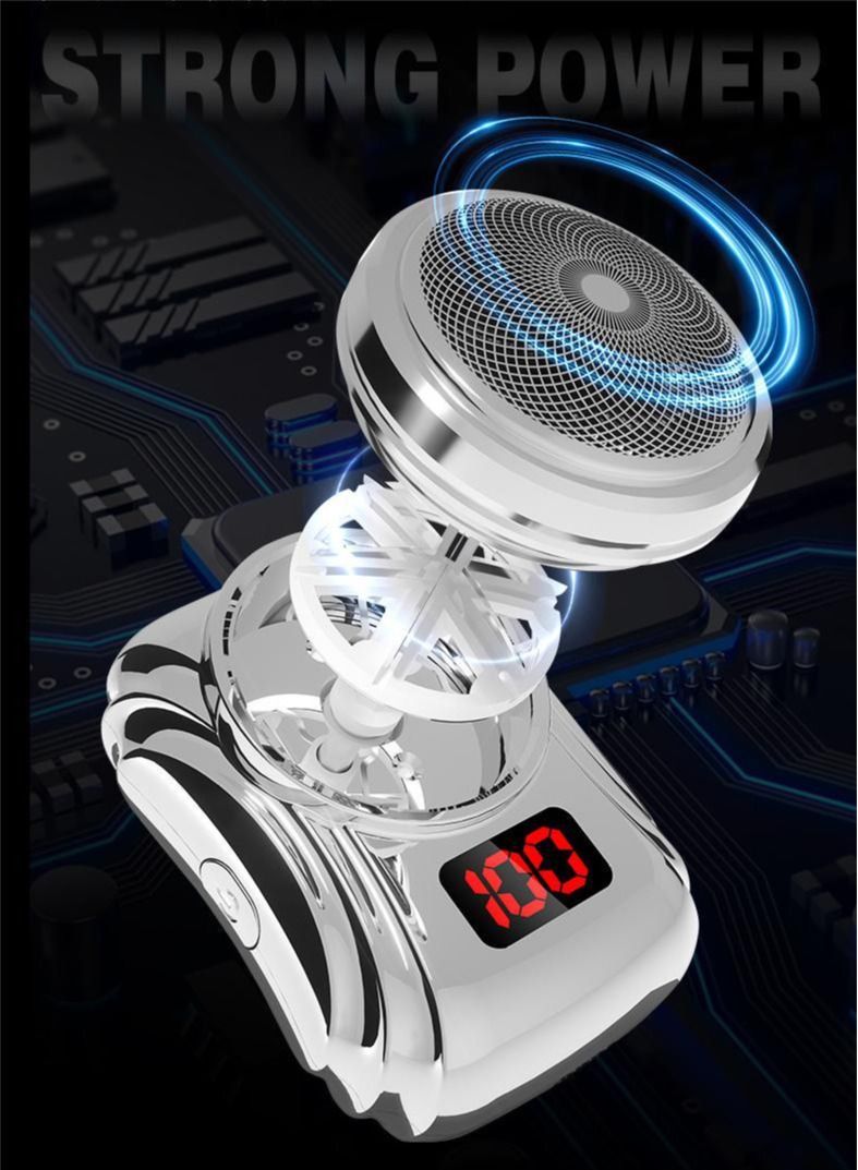 Portable Electric Razor Rechargeable Shaver Easy One-on Use Suitable for Home Black - Image 4