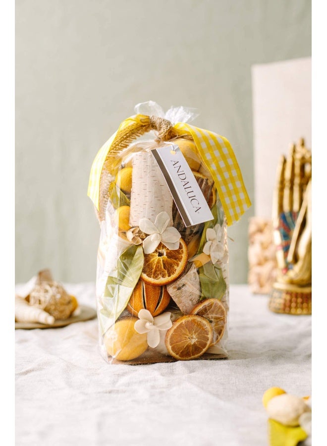 Lemon Zest And Thyme Scented Potpourri  Made In California  Large 20 Oz Bag  Fragrance Vial  Citrus Spice Scent  - Image 2