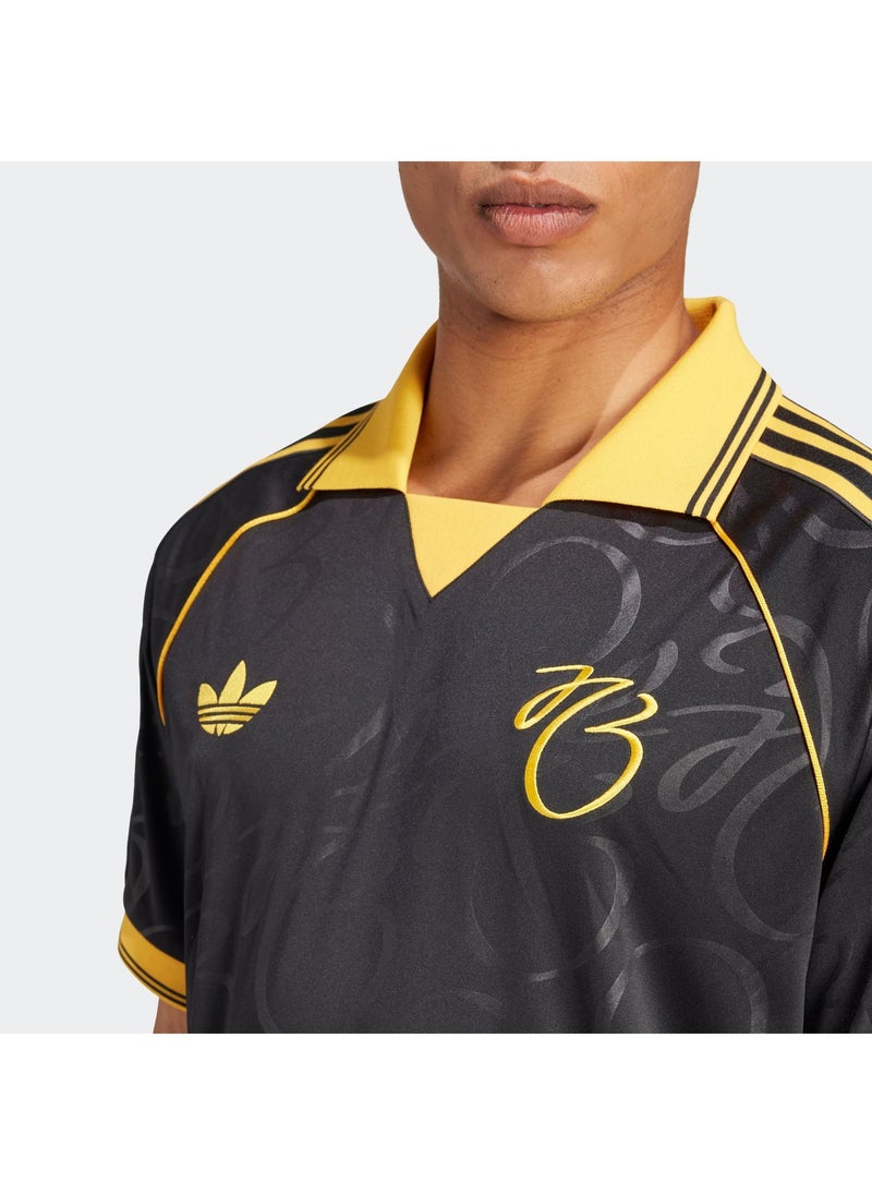 اديداس جيرسي جيه بي لكرة القدم للرجال أسود مقاس - Image 3