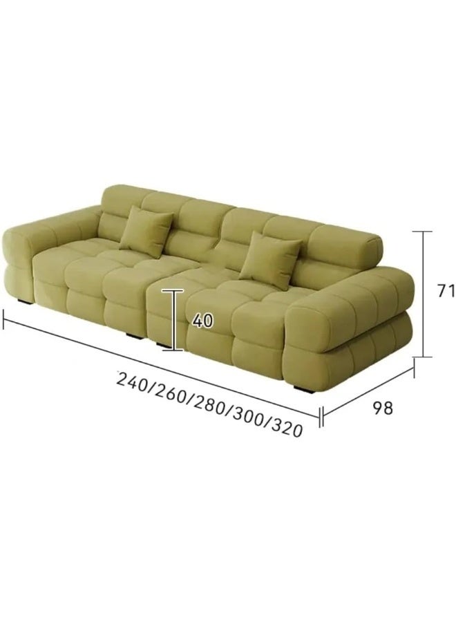 Modern Tufted Sectional Sofa in Pink - Image 2
