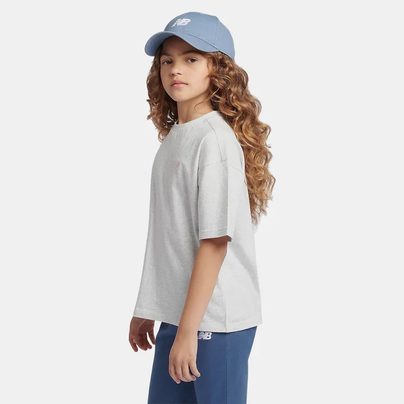 New Balance Grey Kids' Small Logo Shorts  | Best Price UAE