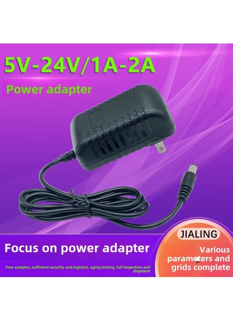 12V1A Power Adapter-sweeping Machine Massage Makeup Mirror Monitoring Lamp With Power Supply-Color:Black-Specifications:24V1A