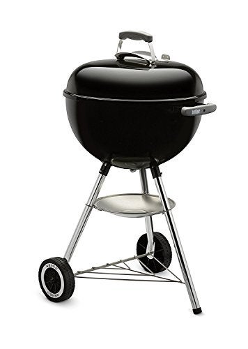 Weber Original Kettle Charcoal Grill, 18-Inch, Black – Classic Outdoor BBQ Grill with One‑Touch™ Cleaning System & Precise Temperature Control Dampers - Image 1