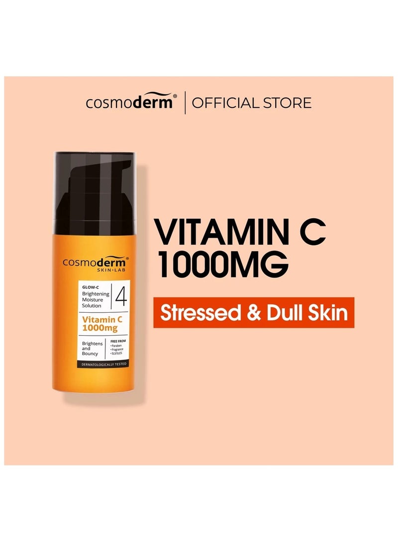 كوزموديرم محلول مرطب ومشرق من كوزموديرم جلو-سي 50 مل (فيتامين سي) - Image 1