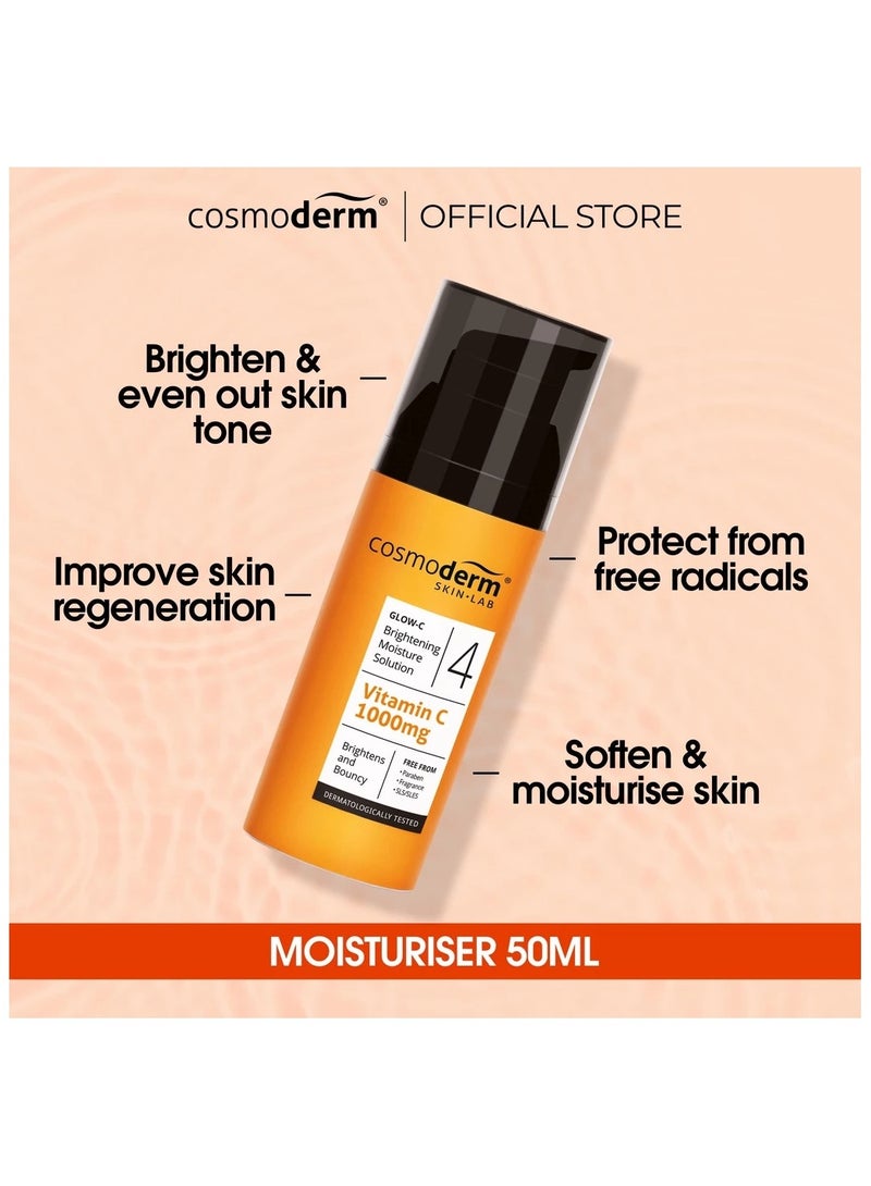 كوزموديرم محلول مرطب ومشرق من كوزموديرم جلو-سي 50 مل (فيتامين سي) - Image 2