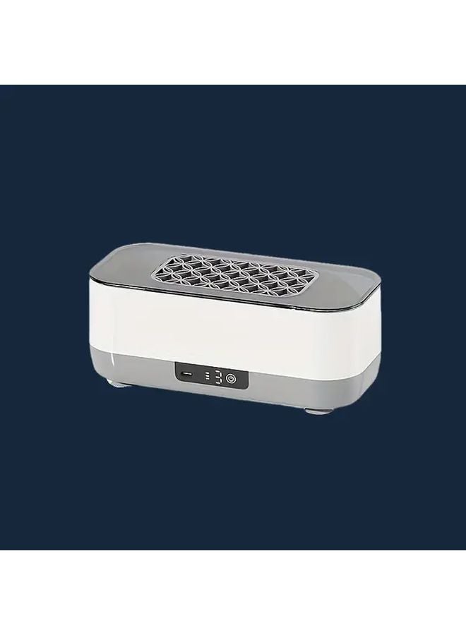 White USB Rechargeable Ultrasonic Cleaner For Jewelry Glasses Makeup Brushes - Image 1