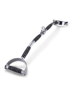 PUMP-KING Wide Grip LAT Pull Down Bar Attachments with D Grip Handles/Curl LAT Pulldown Attachment for Gym Equipment Press Down Bar 27 Inch Cable Attachment Rubber Handgrips & Revolving Hanger