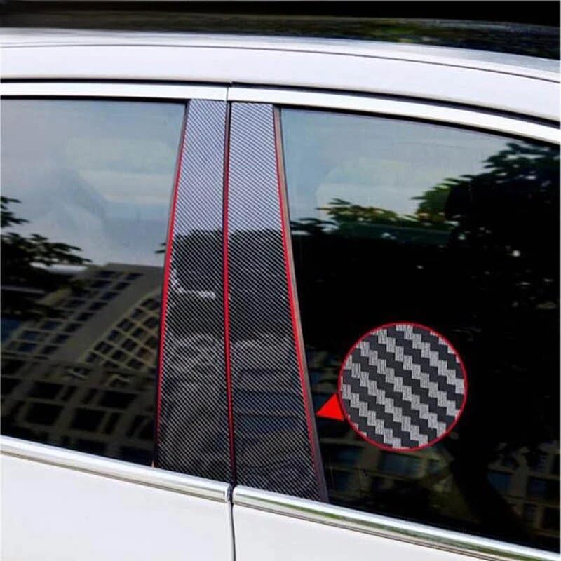 DEMULAX Carbon Fiber Style Window Door Trims for Toyota Corolla - Image 3