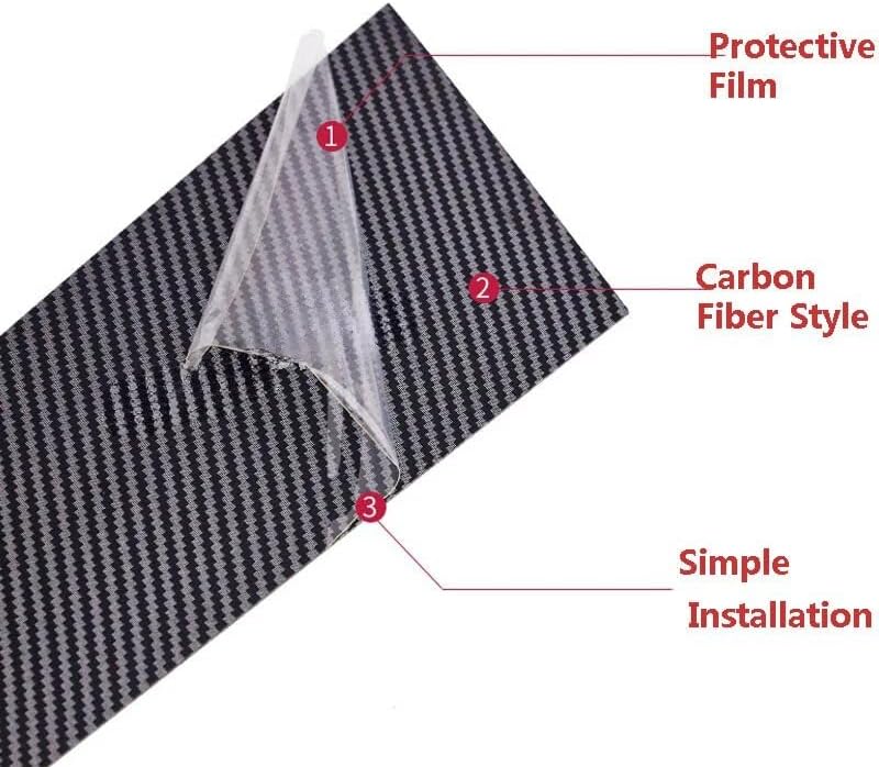 DEMULAX Carbon Fiber Style Window Door Trims for Toyota Corolla - Image 2