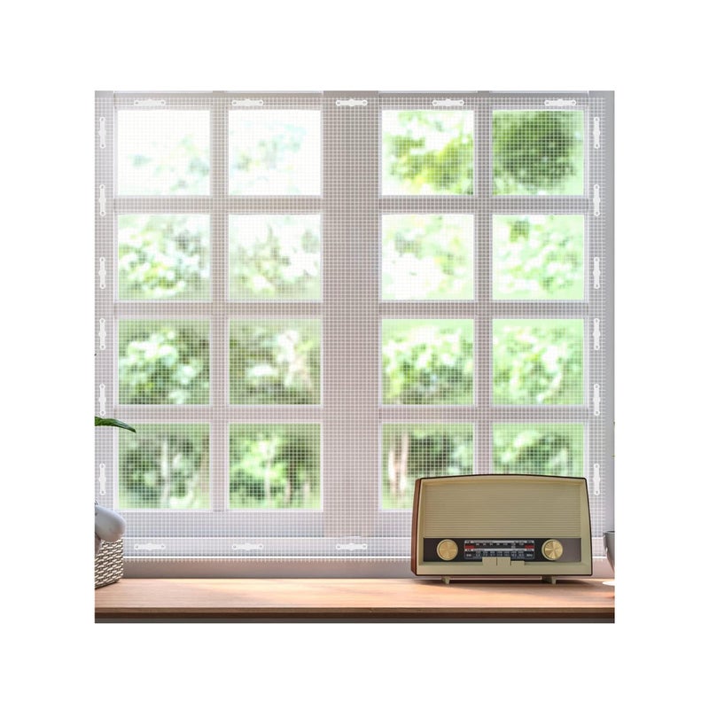 SOLARAE شريط مغناطيسي للشاشة 24 قطعة، شريط مغناطيسي لشاشة الطيران للنوافذ، شرائط مغناطيسية ذاتية اللصق لشبكات النوافذ، ستائر شبكية، ستائر أبواب، تمنع الحشرات/الذباب من الدخول - Image 2