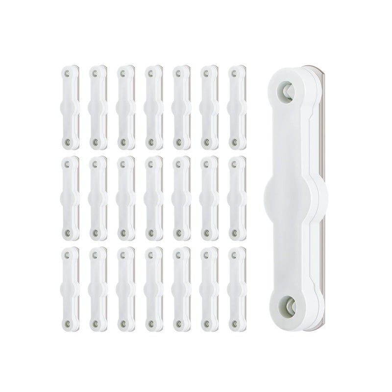 SOLARAE شريط مغناطيسي للشاشة 24 قطعة، شريط مغناطيسي لشاشة الطيران للنوافذ، شرائط مغناطيسية ذاتية اللصق لشبكات النوافذ، ستائر شبكية، ستائر أبواب، تمنع الحشرات/الذباب من الدخول - Image 1