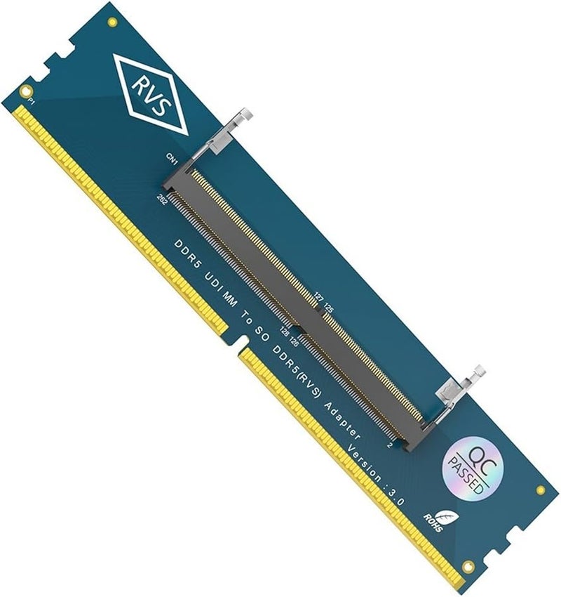 DDR5 SO DIMM to Desktop DIMM Memory Adapter Card Converter Tester - Image 2