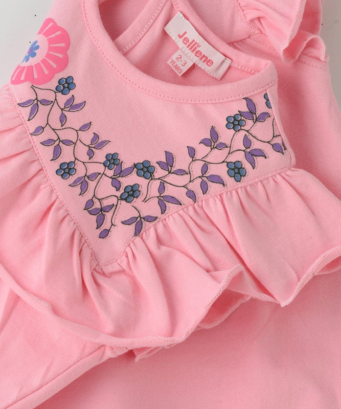Jelliene PINK PETAL RUFFLE CHARM TOP - Image 3