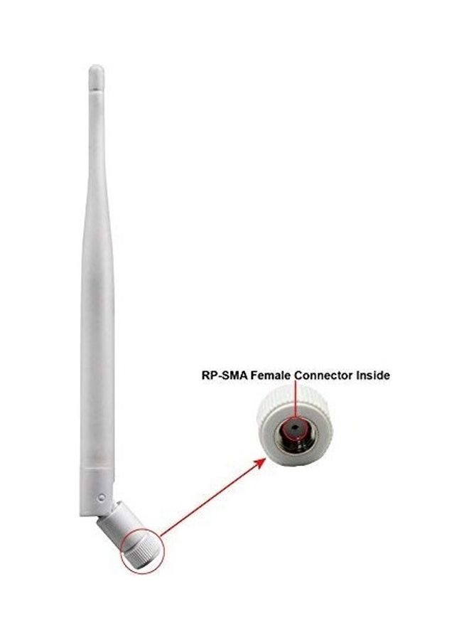 آلفا هوائي واي فاي لاسلكي متعدد الاتجاهات بوصلة RP-SMA وبكسب 9 ديسيبل آيزوتروبي أبيض - Image 2