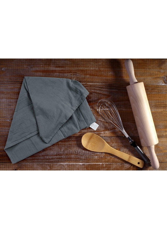 Utopia Kitchen منشفة مطبخ يوتوبيا رمادية فاتحة من القماش [12 قطعة - 28 × 28 بوصة] 100% قطن مناشف شاي للتنظيف والتجفيف - قماش مطبخ عالي الامتصاص - Image 3