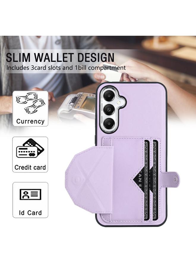 S-TOP Case For Samsung Galaxy S24+ 5G Shockproof Leather Phone Case with Card Holder - Image 4