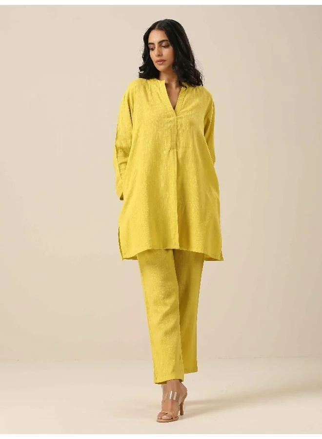 ترو برونز طقم مريح بنقشة ليموني