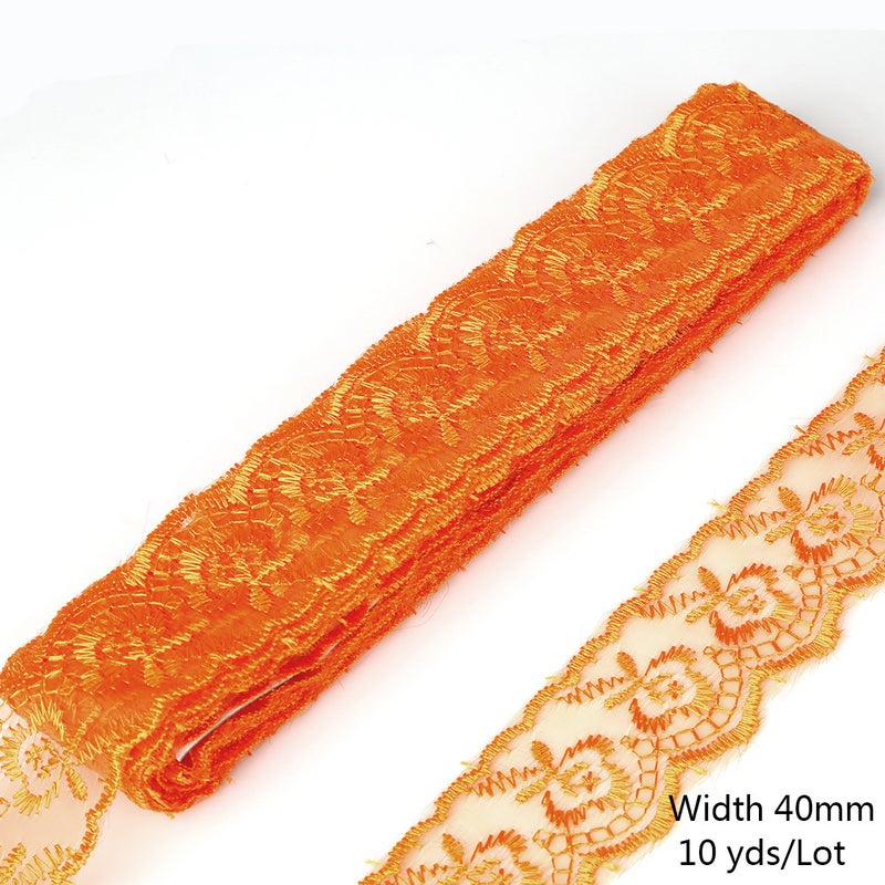 Factory wholesale color embroidery lace decoration clothing accessories accessories diy hand woven material accessories Royal Blue - Image 3