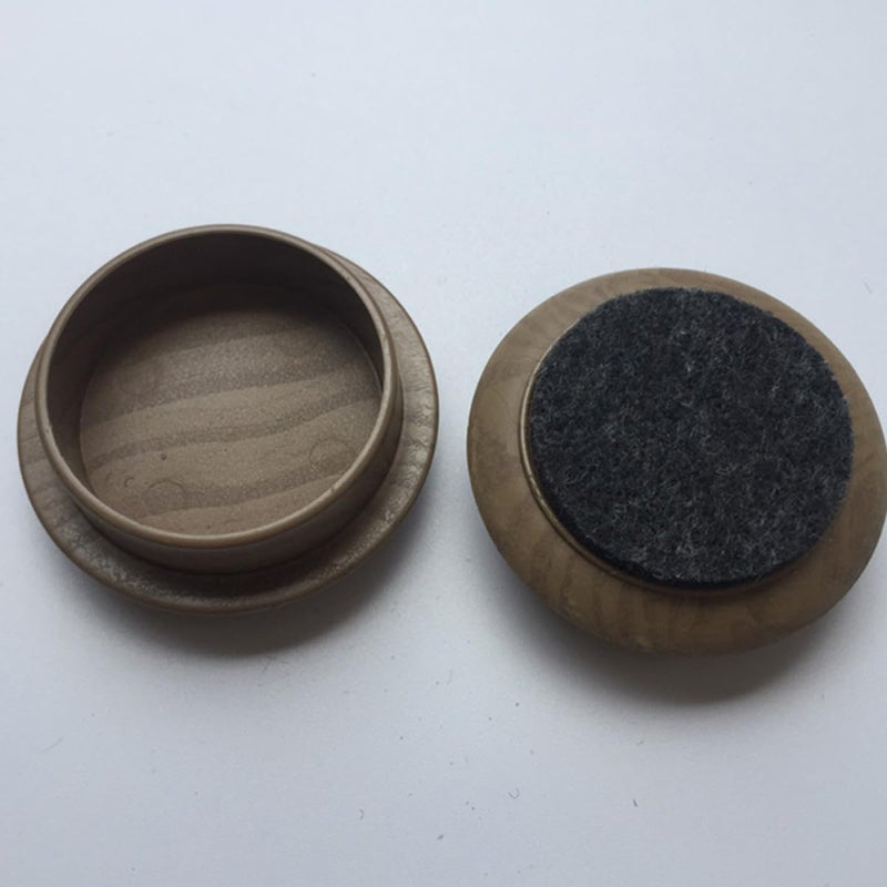 Wood Grain Felt Pads Furniture Leg Caps 60mm Inner Diameter 4pcs Set Floor Protectors - Image 5