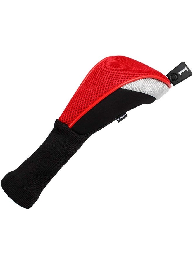 Andux 5pcs/Set Golf 460cc Driver Wood Head Covers with Long Neck and Interchangeable No. Tags - Image 4