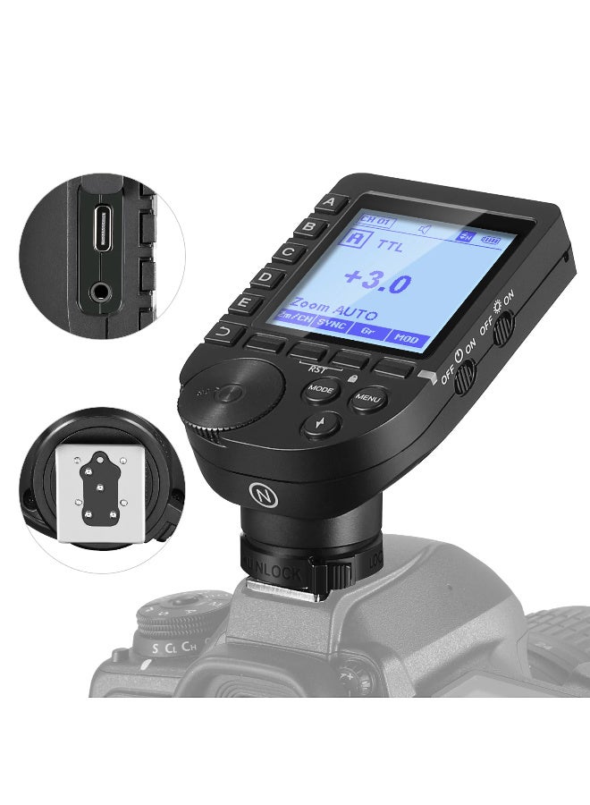 Neewer Wireless Flash Trigger for Nikon - QPRO-C Professional Flash Trigger with 2.4G Wireless, TTL, 1/8000s High-Speed Sync, Multi-Flash, and 5 Groups Control - Image 1