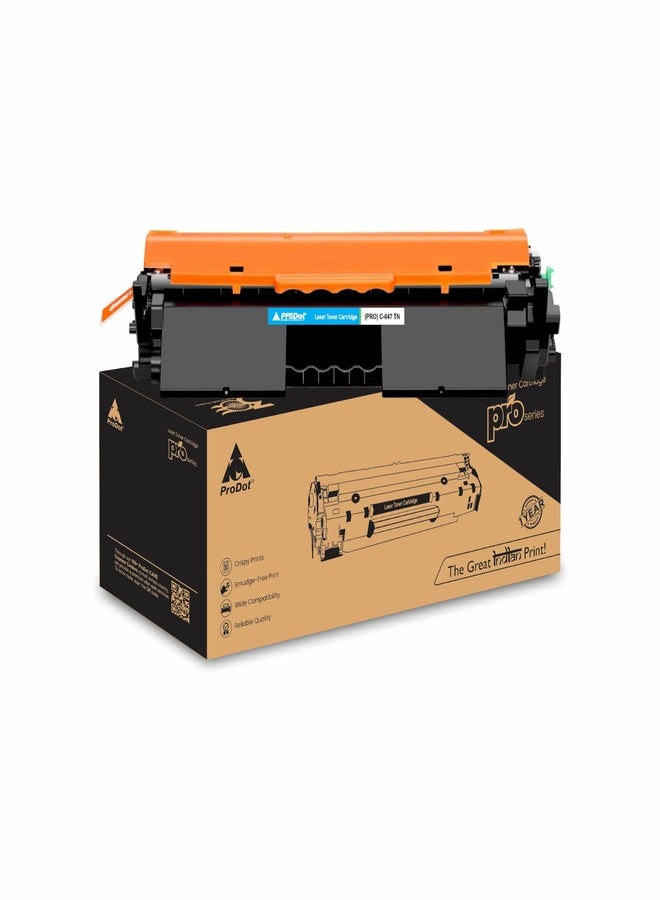 خرطوشة حبر ProDot 047 بديلة لخرطوشة Canon CRG 047، وخرطوشة HP CF217A. متوافقة مع طابعات Canon LBP113w/LBP110 Series/i-SENSYS LBP113w/MF113w وHP M102/MFP M130. إنتاجية 2600 صفحة. ضمان لمدة عام واحد (قطعة واحدة). - Image 1