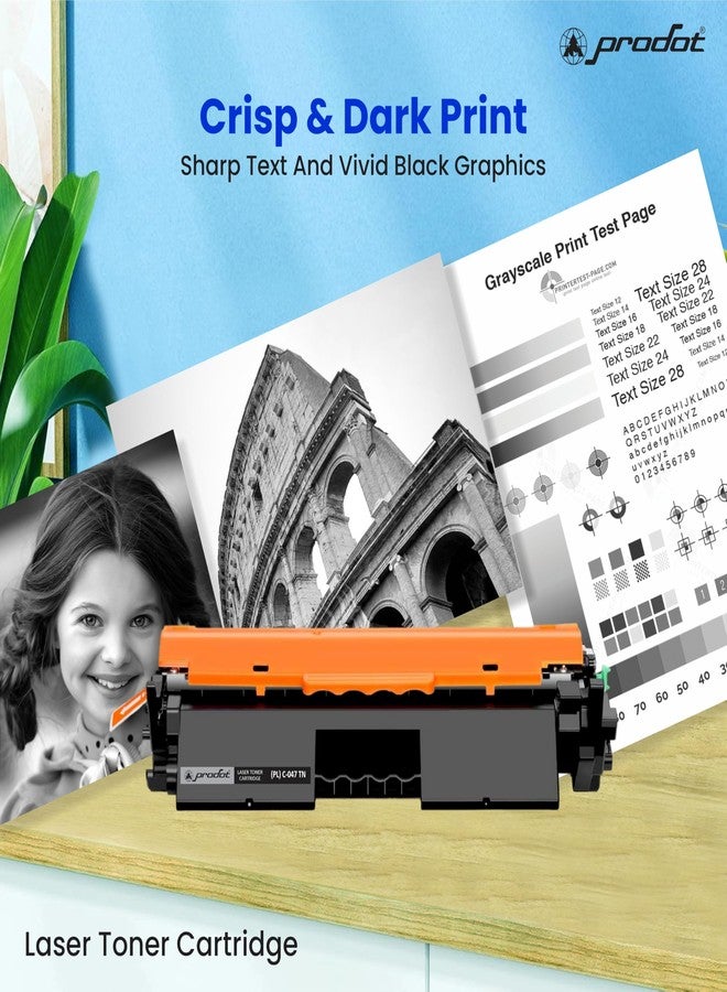 خرطوشة حبر ProDot 047 بديلة لخرطوشة Canon CRG 047، وخرطوشة HP CF217A. متوافقة مع طابعات Canon LBP113w/LBP110 Series/i-SENSYS LBP113w/MF113w وHP M102/MFP M130. إنتاجية 2600 صفحة. ضمان لمدة عام واحد (قطعة واحدة). - Image 5