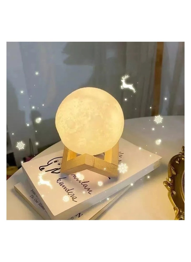 Generic - "3D Moon Lamp with Realistic Design and Magical Lighting - A Cosmic Touch to Your Room (Small Size) " - Image 1