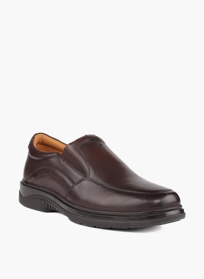 لو كونفورت Men Leather Slip-On Loafers