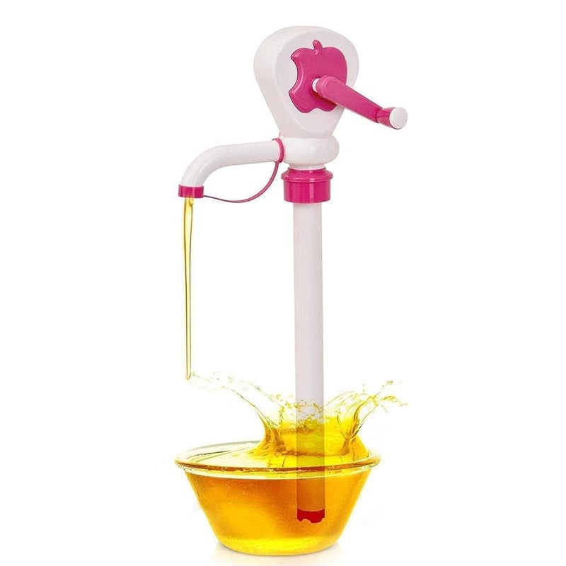 Kriya KRIYA Oil Pump Oil Can Pump Oil Dispenser Pump Manual Hand Oil Pump for Oil Extractor Cooking Oil Pump for Kitchen Apple Oil Pump - Image 2