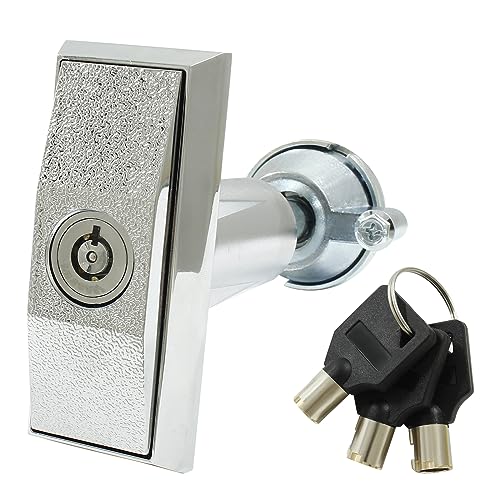 Rierdge Vending Machine Lock with T-Handle with Keys for Candy Snack Machine (Keyed Different) - Image 1
