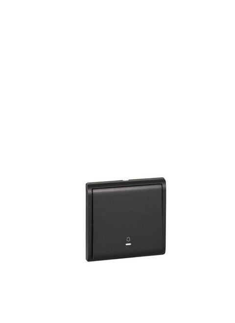 Schneider Pieno Matt Black 10AX 1G Bell Switch - E8231BPL1-MB-G1