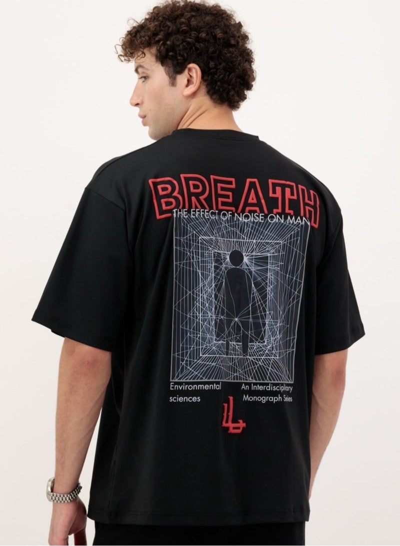 LoukLad |BREATH |Oversized Spandex Tee - Image 1
