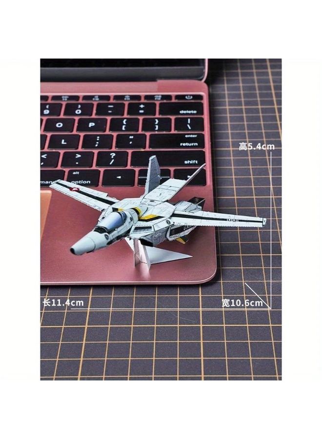 نموذج اللغز المعدني ثلاثي الأبعاد القابل للتحول ذاتيًا بمتغير لوني - طائرة مقاتلة VF-1S حصن الفضاء مجموعة التركيب - Image 3