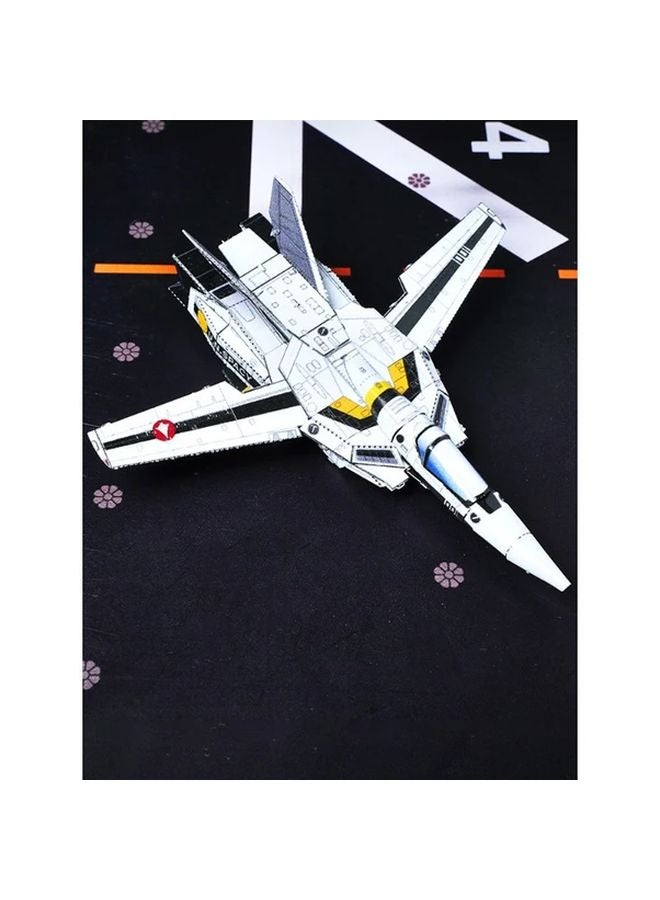 نموذج اللغز المعدني ثلاثي الأبعاد القابل للتحول ذاتيًا بمتغير لوني - طائرة مقاتلة VF-1S حصن الفضاء مجموعة التركيب - Image 5