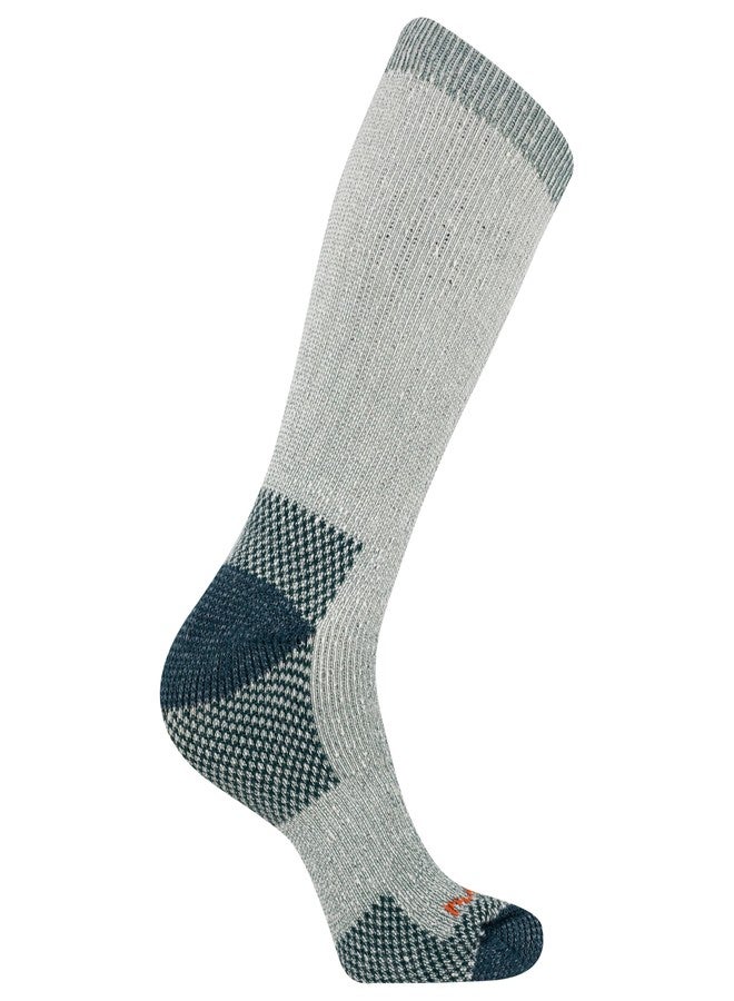 ميريل جوارب ميريل للرجال والنساء، جوارب ثقيلة الوزن للمشي لمسافات طويلة، مريحة للطقس البارد، عبوة من زوج واحد، لون أخضر، مقاس الحذاء: 9-11 - Image 1