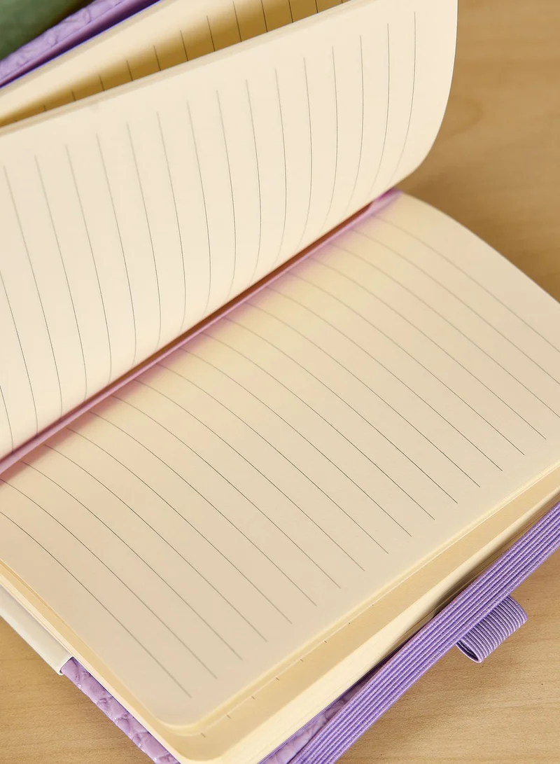 Ted Baker Purple Notebook And Gold Pen Set