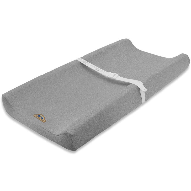 BlueSnail Plush Super Soft and Comfy Changing Pad Cover Change Table Cradle Bassinet Sheets for Baby 2PackNavyGray