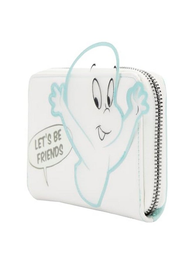 Loungefly Universal Casper The Friendly Ghost Lets Be Friends Zip Around Wallet - Image 3