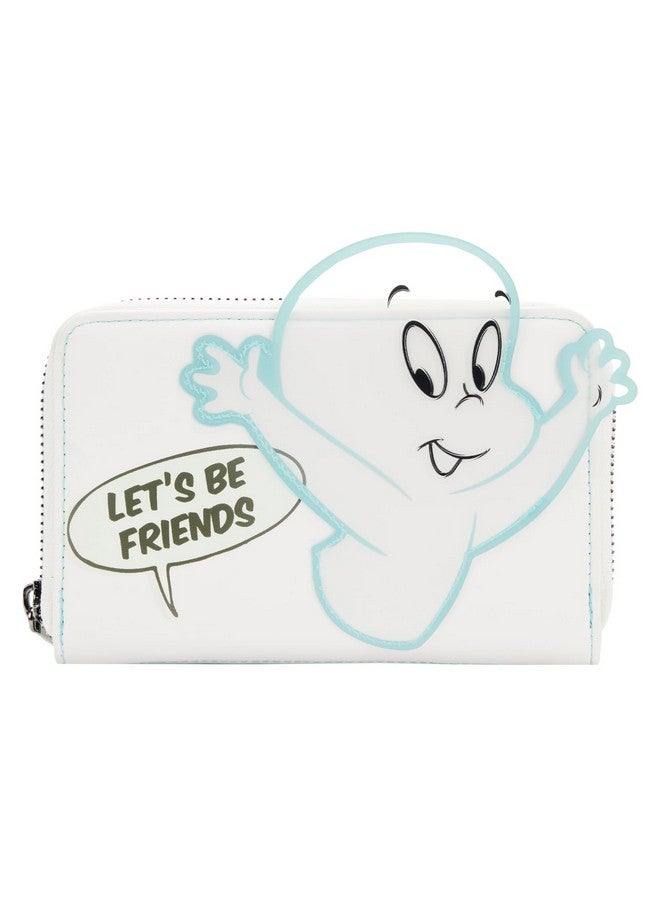 Loungefly Universal Casper The Friendly Ghost Lets Be Friends Zip Around Wallet - Image 1
