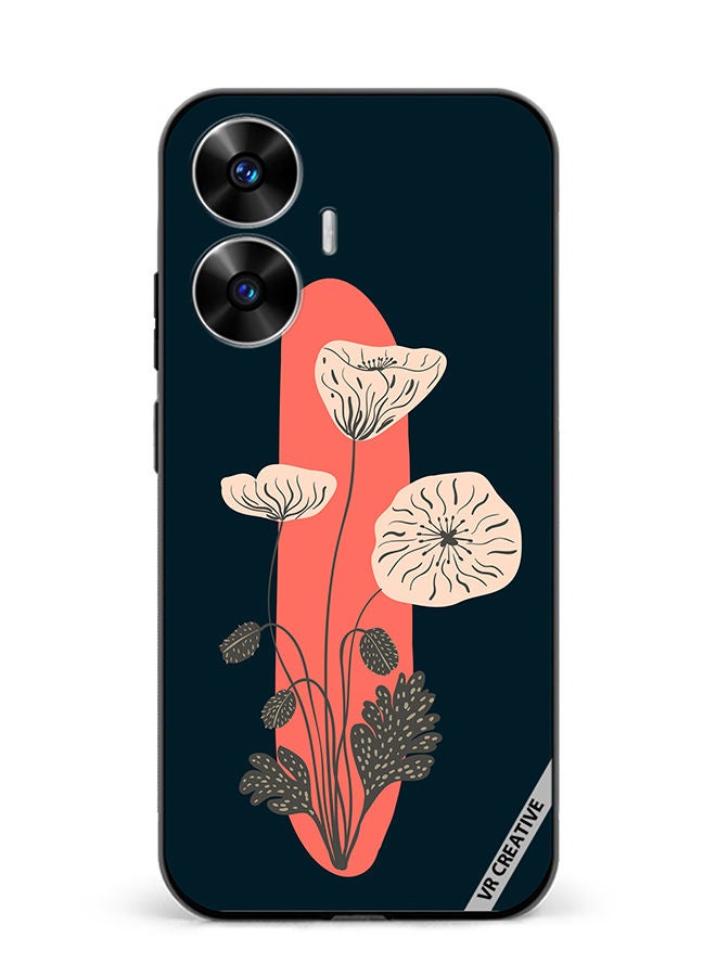 VR CREATIVE Protective Case Cover For Realme C55 Alphabet I Design Multicolour - Image 1