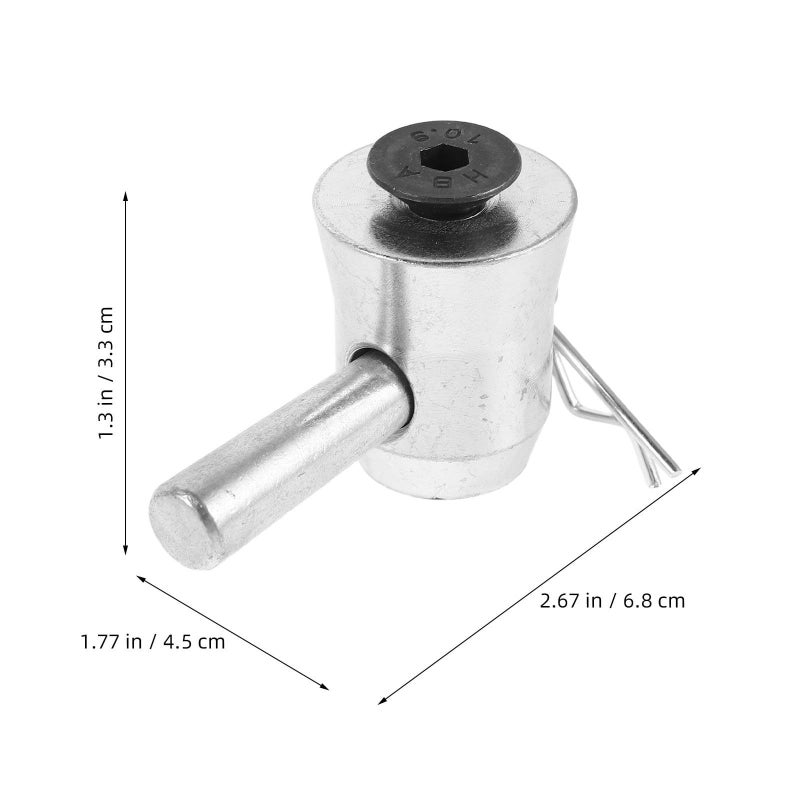 مرحلة توصيل مخروطي من الألومنيوم مع مشابك ودبوس قفل لتوصيل مصفوفات LED والأنابيب الألومنيومية، اتصال ثابت وهيكل متين - Image 3