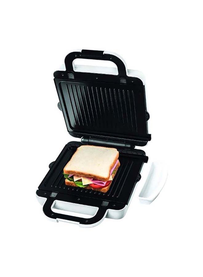 KENWOOD Sandwich Maker, 3in 1, Grill, 180 Degree Hinge, 2 Non Stick Plates, 4 Slots, 8 Slices & Above 1300 W SMP94.A0WH White - Image 2