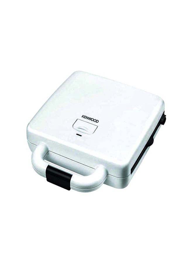 KENWOOD Sandwich Maker, 3in 1, Grill, 180 Degree Hinge, 2 Non Stick Plates, 4 Slots, 8 Slices & Above 1300 W SMP94.A0WH White - Image 1
