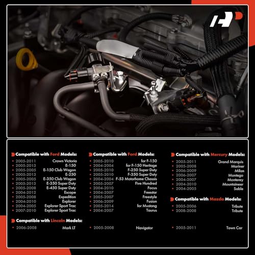 A-Premium حساس ضغط مجمع حقن الوقود A-Premium [4 دبابيس] متوافق مع فورد، لينكولن، مازدا، ميركوري - لفورد F-150، E-250، إكسبلورر، إسكاب، فيوجن، فوكوس، نافيغيتور - 4.6L 5.4L 6.8L - Image 3