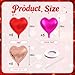 Villorem 15 Pcs Red Heart Shaped Balloons 18 Inch Hot Pink Valentines Balloons Rose Gold Foil Heart Balloon for Birthday Bridal Shower Engagement Wedding Valentine Party Decorations - Image 4